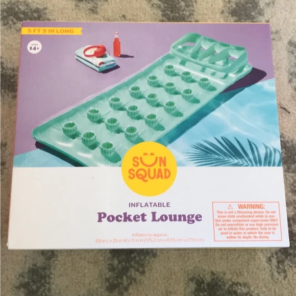 Inflatable Lounge Pool Float - Picture 1 of 4